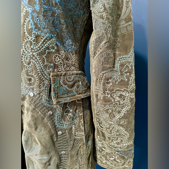 Johnny Was / Two Ten Ten Five Embroidered Duster Coat, Size XS - Picture 11 of 15